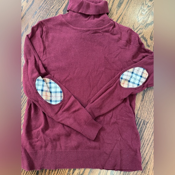 NWT: BARBOUR PENDLE ROLL COLLAR SWEATER - BURGUNDY, Size 6 (USA) - Picture 7 of 12